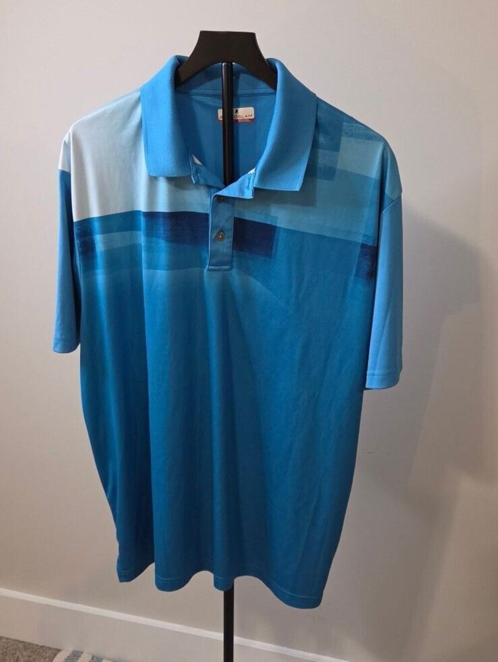 Grand Slam Men's Blue Gradient Polo Shirt XXL Polyester